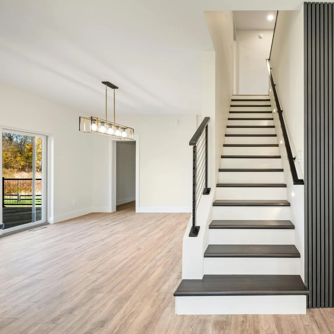 stair area after building cleaning in Dublin